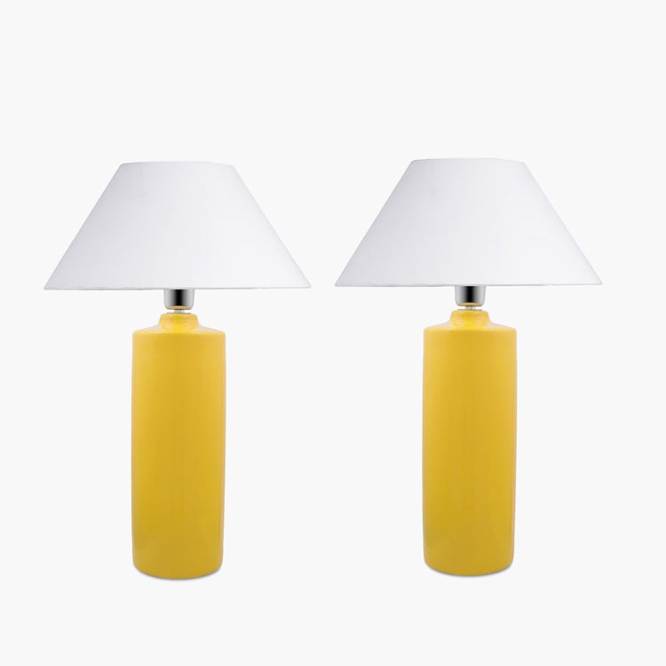 HOMESAKE Ceramic Set of 2 Table Lamps