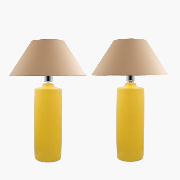 HOMESAKE Ceramic Set of 2 Table Lamps