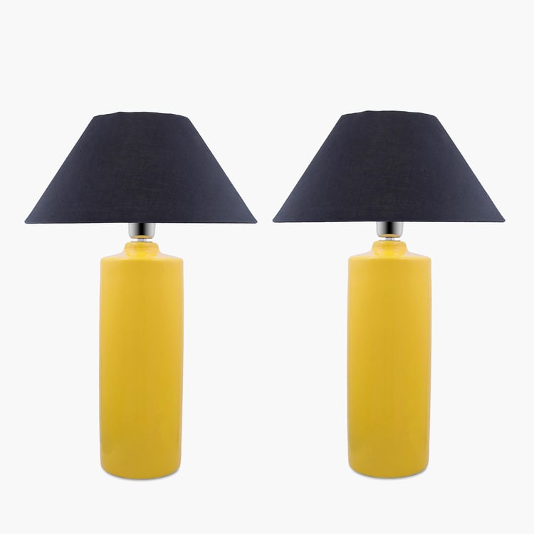 HOMESAKE Ceramic Set of 2 Table Lamps