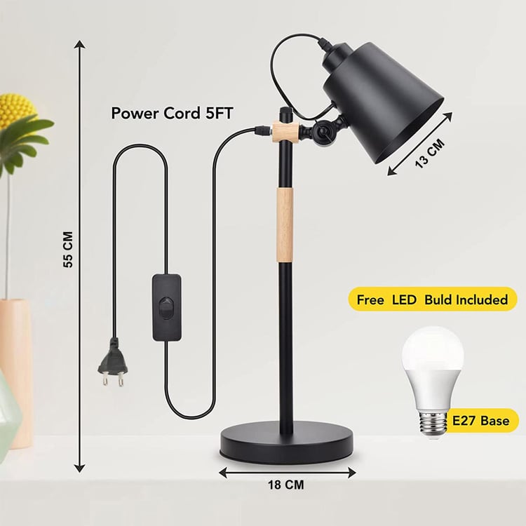 HOMESAKE Metal Table Lamp