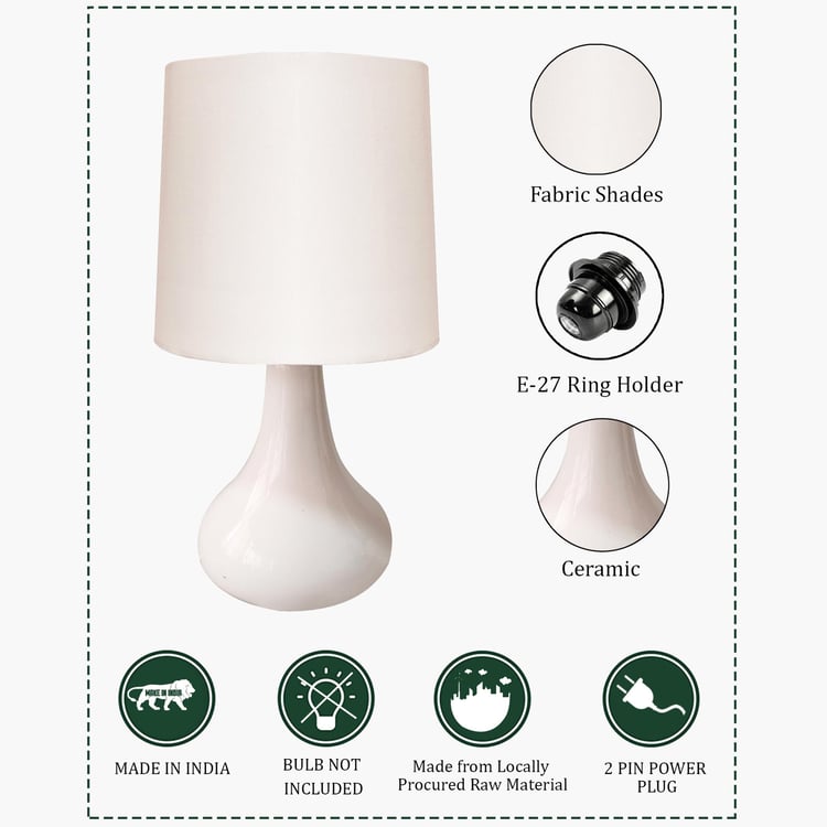 HOMESAKE Ceramic Table Lamp