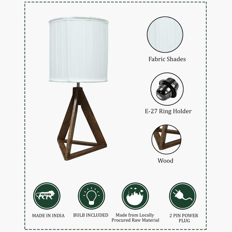 HOMESAKE Wooden Table Lamp