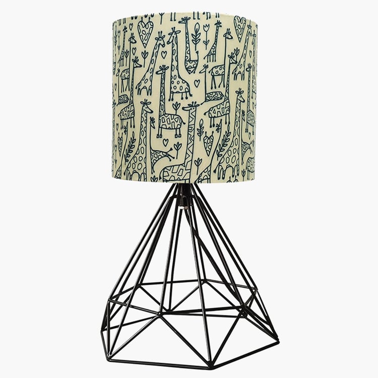 HOMESAKE Metal Farmhouse Table Lamp