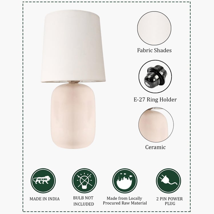 HOMESAKE Ceramic Table Lamp