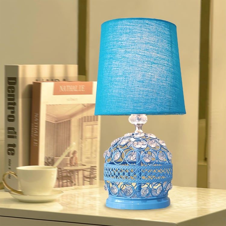 HOMESAKE Metal Crystal Table Lamp