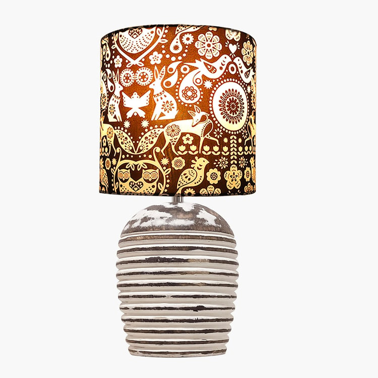 HOMESAKE Wooden Table Lamp