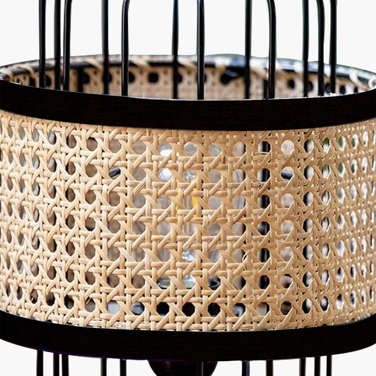 HOMESAKE Rattan Table Lamp