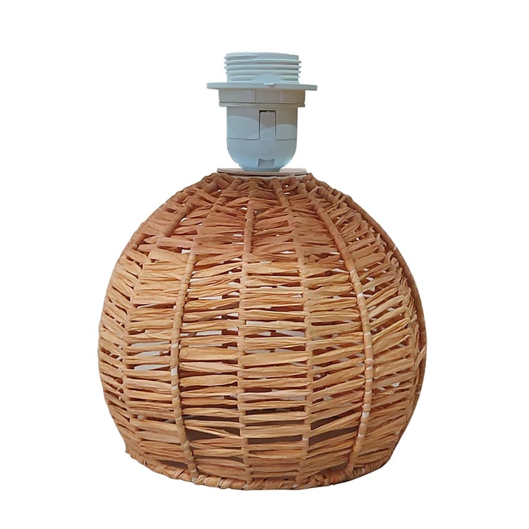 HOMESAKE Raffia Rattan Table Lamp