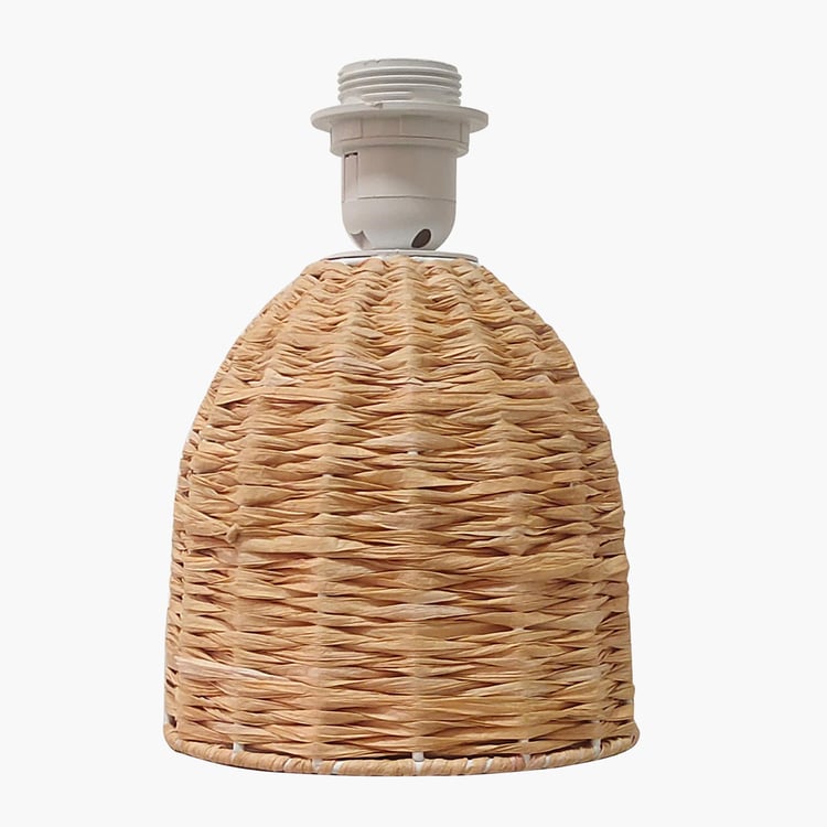 HOMESAKE Raffia Rattan Table Lamp