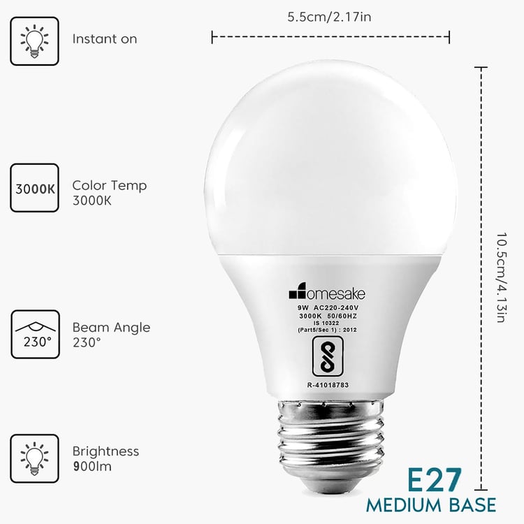 HOMESAKE Set of 2 LED Bulbs