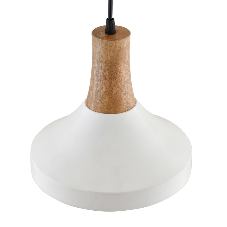 HOMESAKE Metal and Wood Ceiling Lamp