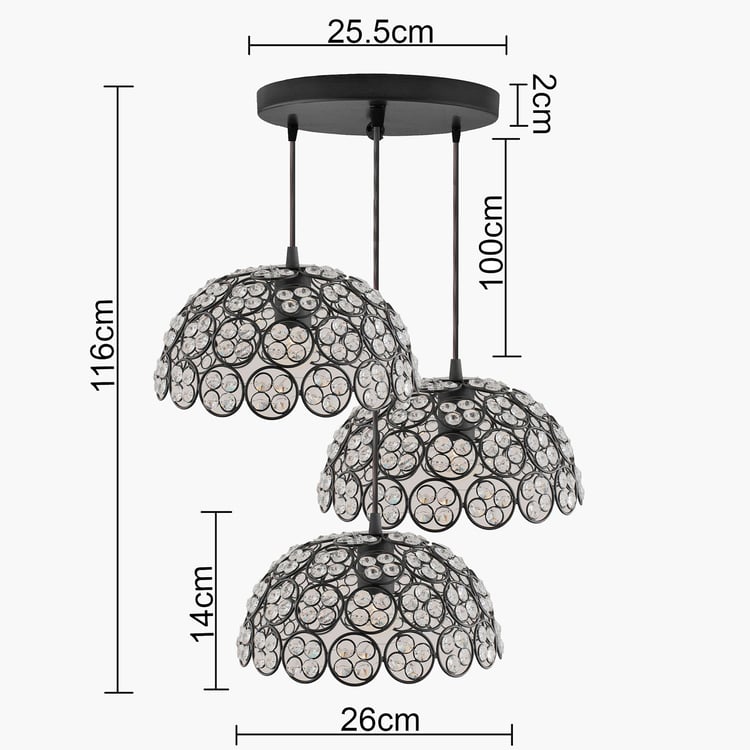 HOMESAKE Metal Cluster Ceiling Lamp