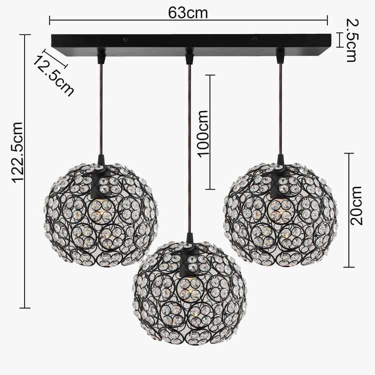 HOMESAKE Metal Cluster Ceiling Lamp