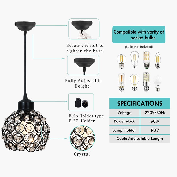 HOMESAKE Metal Ceiling Lamp