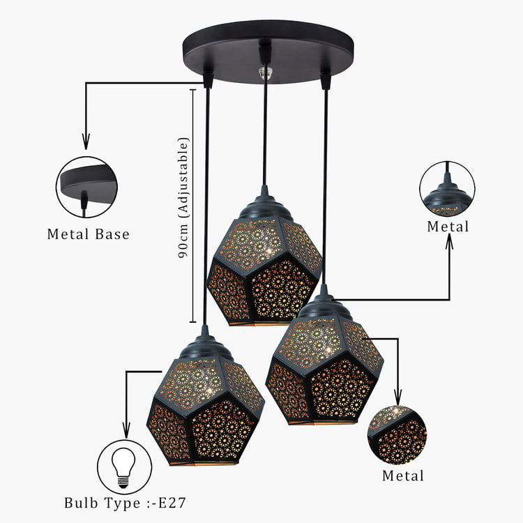 HOMESAKE Metal Cluster Ceiling Lamp