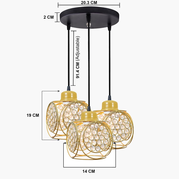 HOMESAKE Metal Cluster Ceiling Lamp