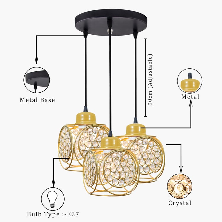 HOMESAKE Metal Cluster Ceiling Lamp