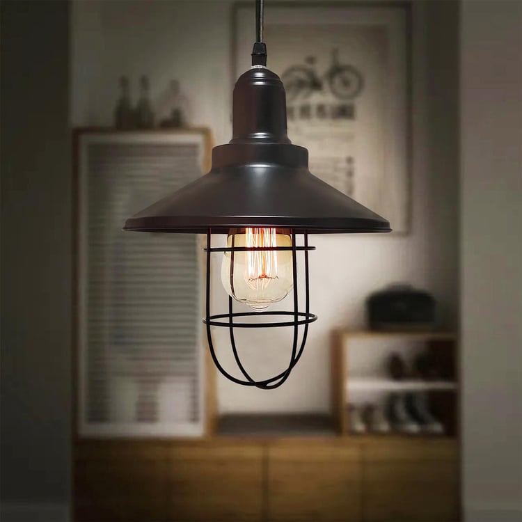 HOMESAKE Metal Rex Cage Ceiling Lamp