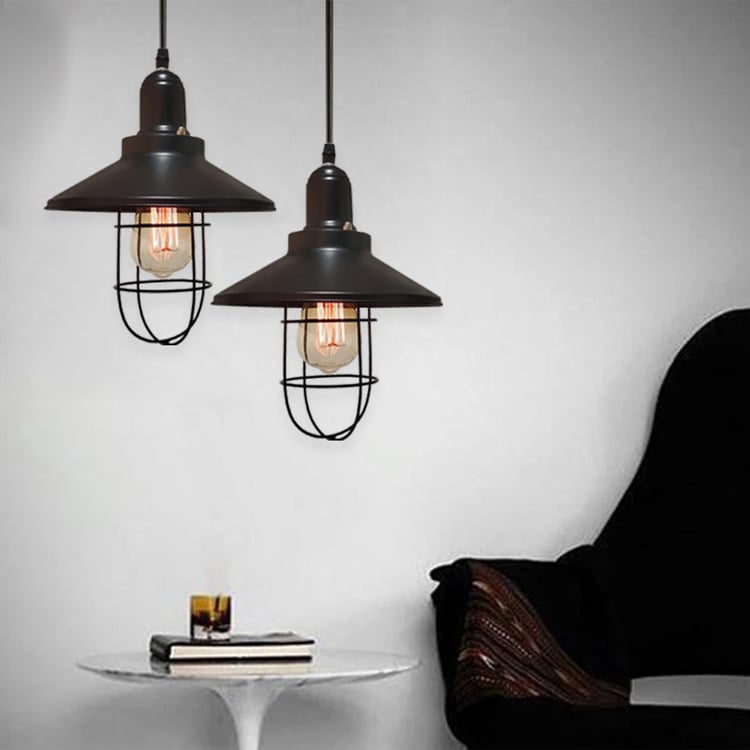 HOMESAKE Metal Pendant Set of 2 Ceiling Lamps