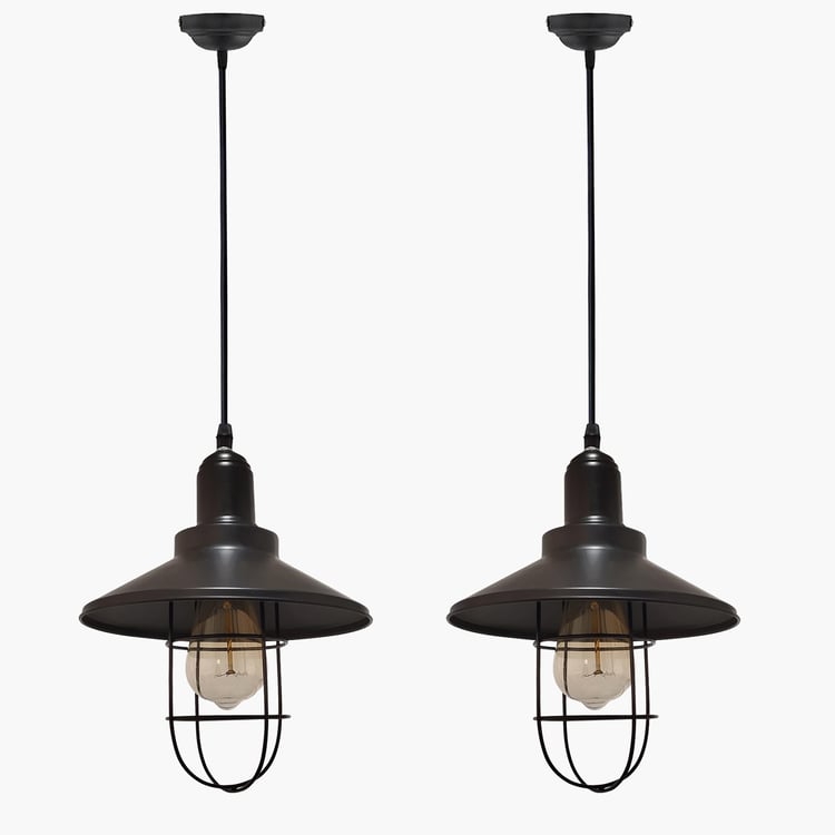 HOMESAKE Metal Pendant Set of 2 Ceiling Lamps