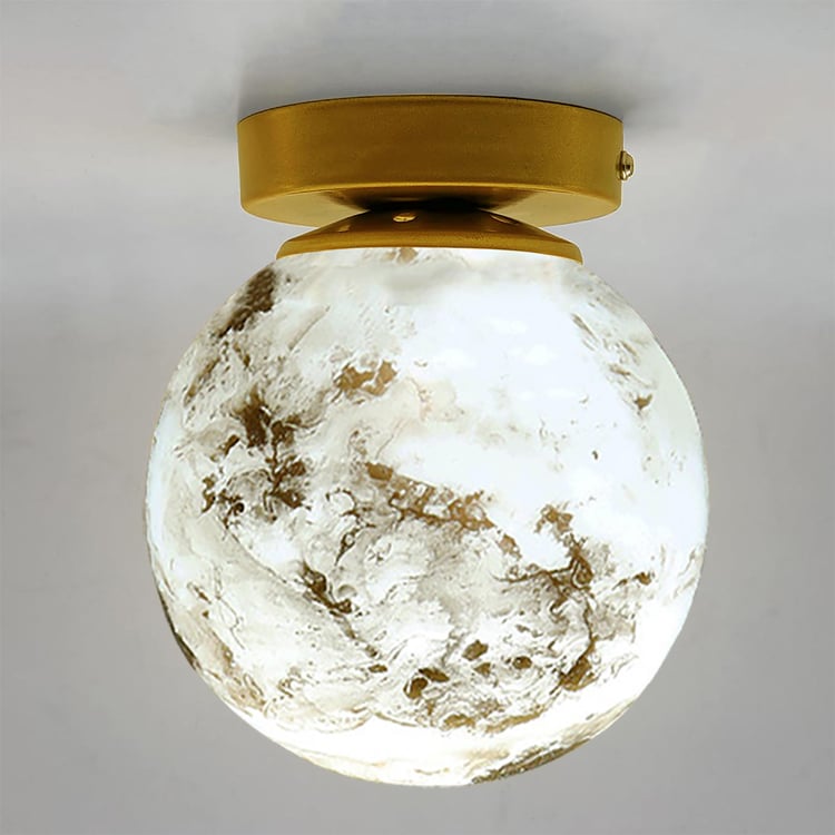 HOMESAKE Glass Mid-Century Ceiling Lamp