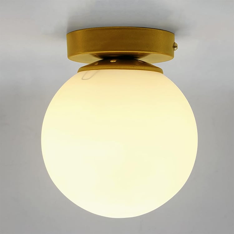 HOMESAKE Glass Mid-Century Ceiling Lamp