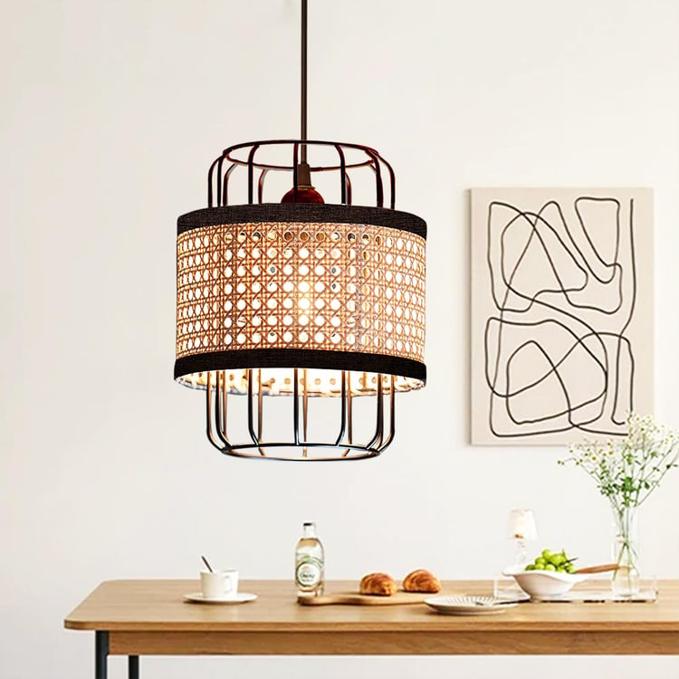 HOMESAKE Rattan Ceiling Lamp