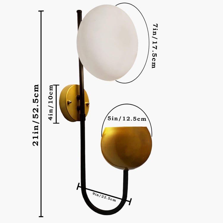 HOMESAKE Metal Wall Lamp