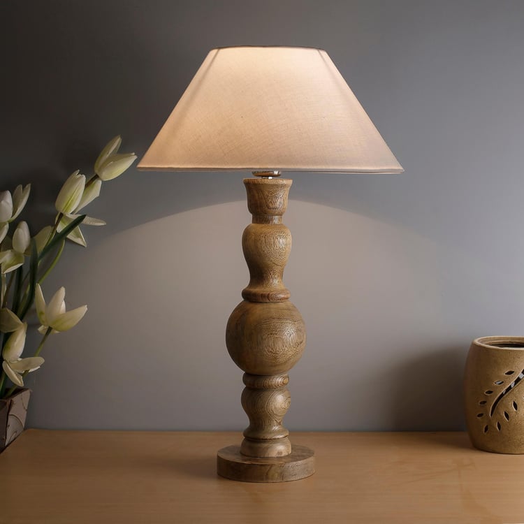 HOMESAKE Wooden Table Lamp