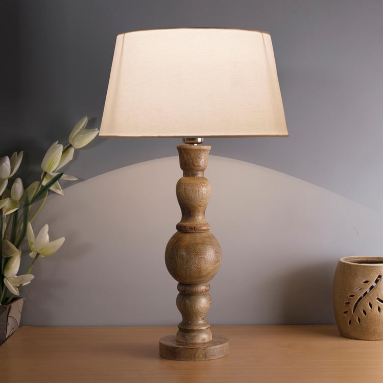 HOMESAKE Wooden Table Lamp