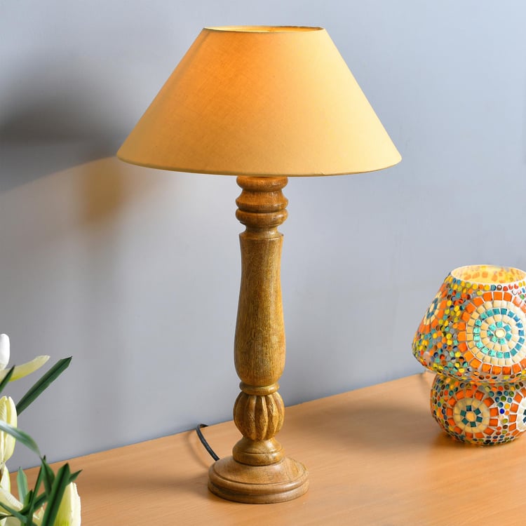 HOMESAKE Wooden Table Lamp