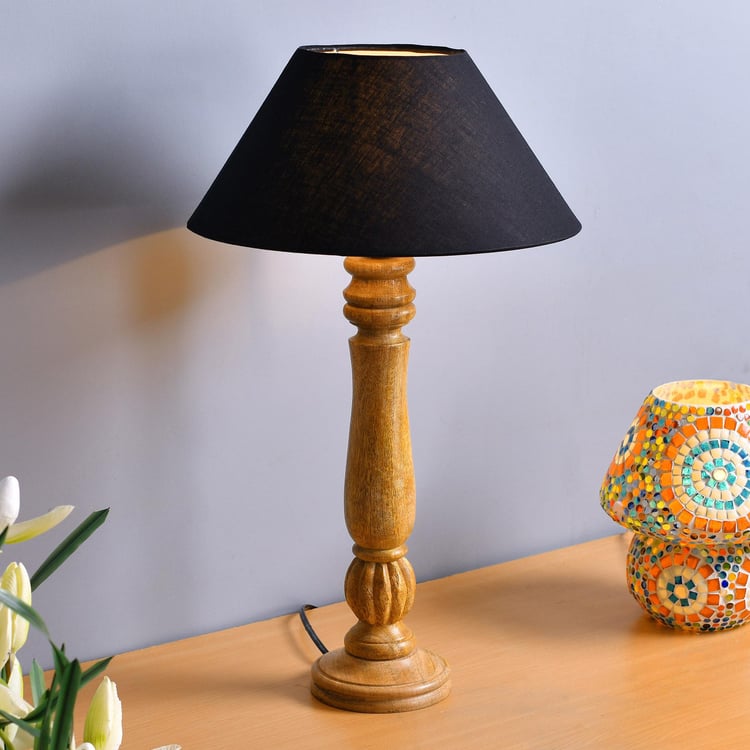 HOMESAKE Wooden Table Lamp