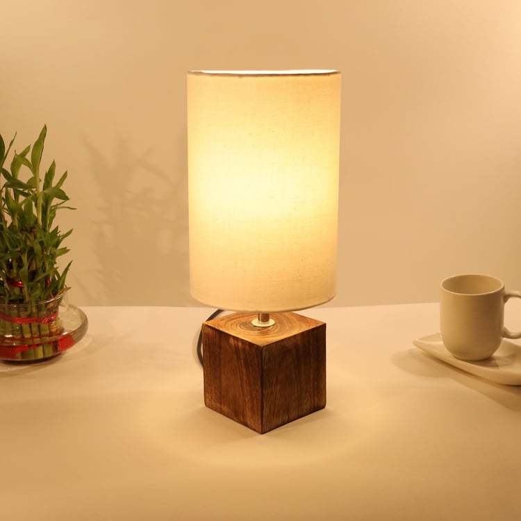 HOMESAKE Wooden Table Lamp