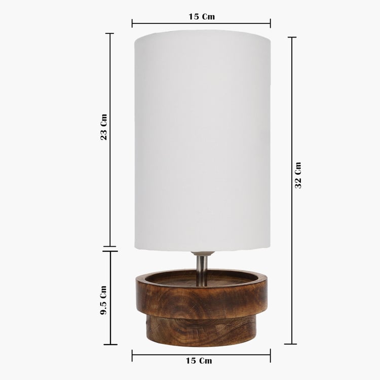 HOMESAKE Wooden Table Lamp