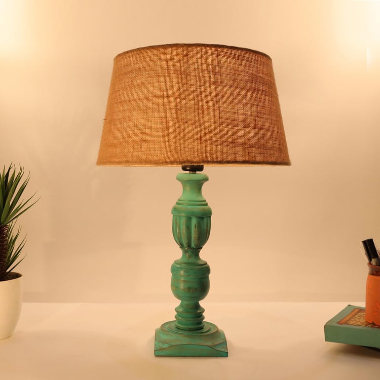 HOMESAKE Wooden Table Lamp