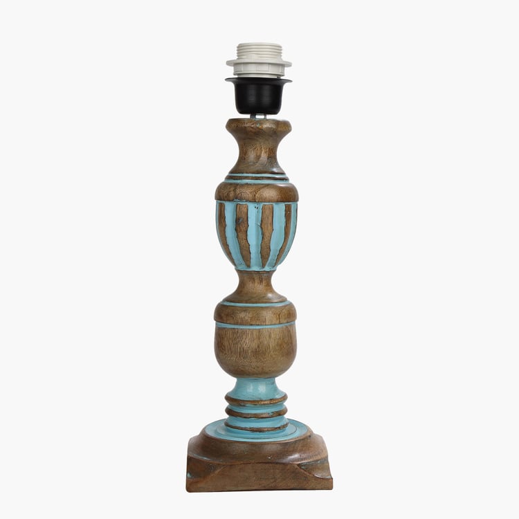 HOMESAKE Wooden Set of 2 Table Lamps