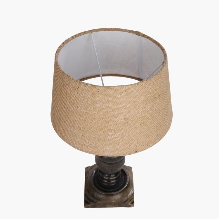 HOMESAKE Wooden Set of 2 Table Lamps