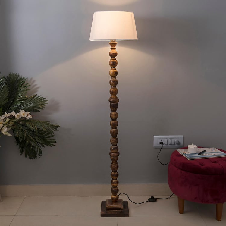 HOMESAKE Wooden Floor Lamp