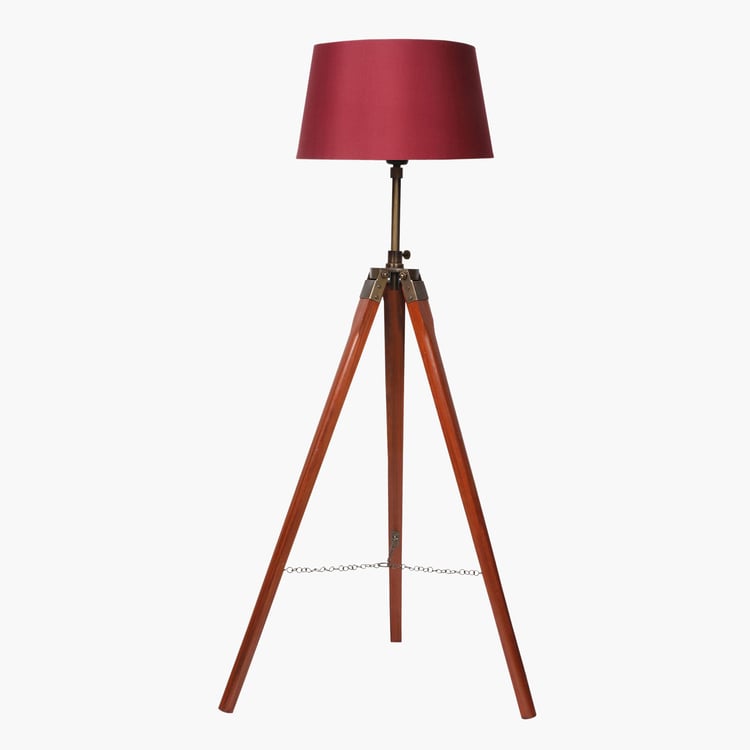 HOMESAKE Wooden Floor Lamp