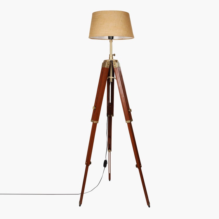 HOMESAKE Wooden Floor Lamp