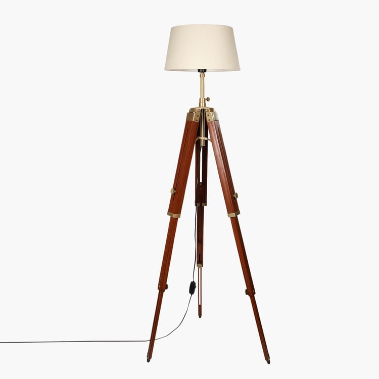 HOMESAKE Wooden Floor Lamp