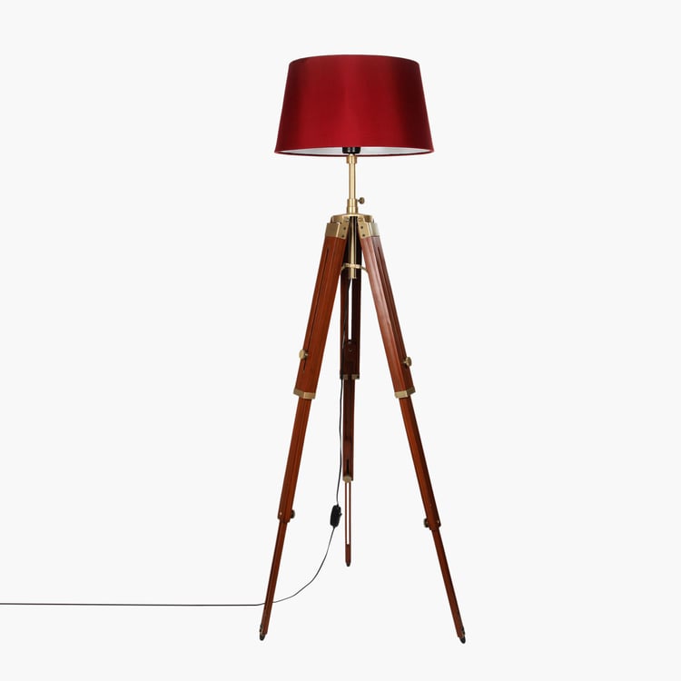 HOMESAKE Wooden Floor Lamp