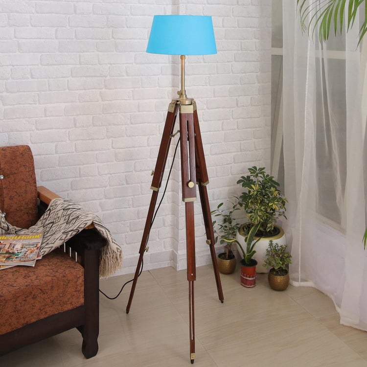 HOMESAKE Wooden Floor Lamp