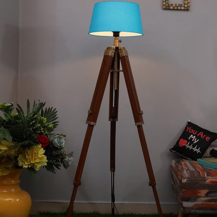 HOMESAKE Wooden Floor Lamp