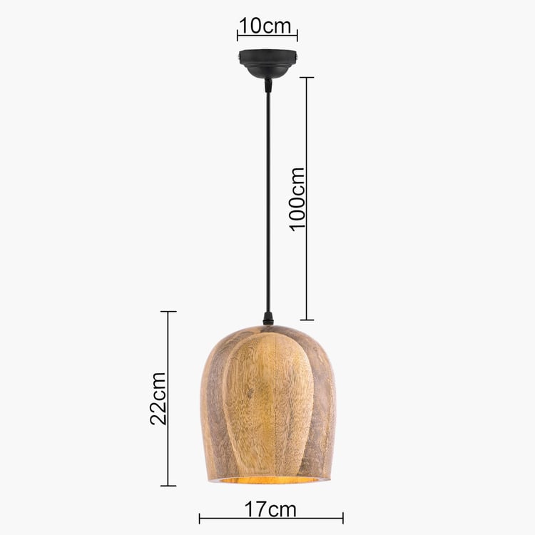 HOMESAKE Wooden Ceiling Lamp