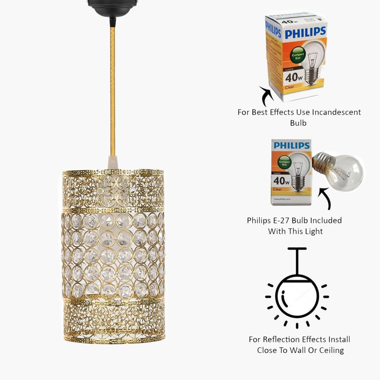 HOMESAKE Crystal Ceiling Lamp