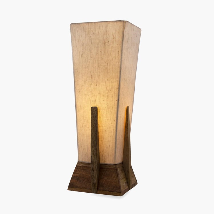 HOMESAKE Mango Wood Table Lamp