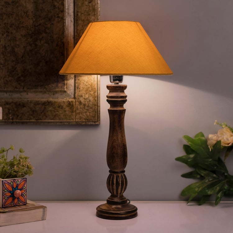 HOMESAKE Wooden Table Lamp