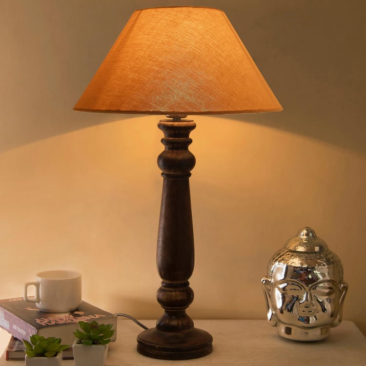 HOMESAKE Wooden Table Lamp