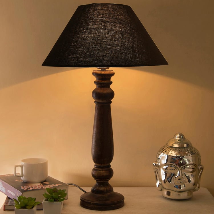 HOMESAKE Wooden Table Lamp